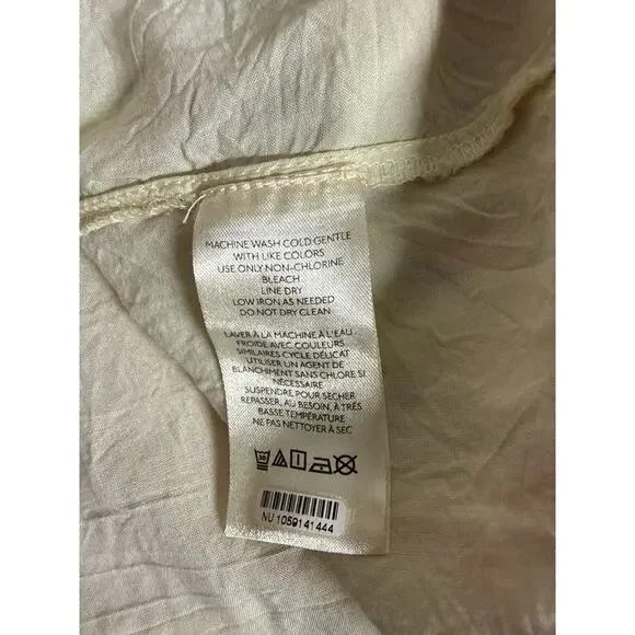 Free People Keep You Smocked Dress Floral Boho Mini Long Sleeve Size L EUC - Picture 10 of 11